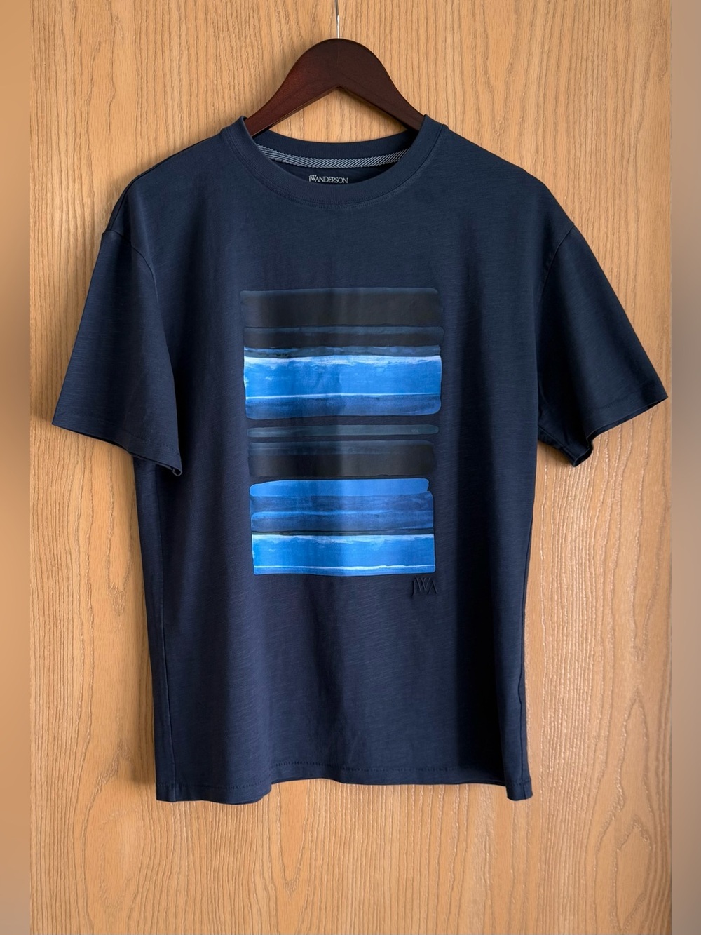 Uniqlo x JW Anderson | Men’s Small | Blue Graphic T-Shirt Logo Short Sleeve